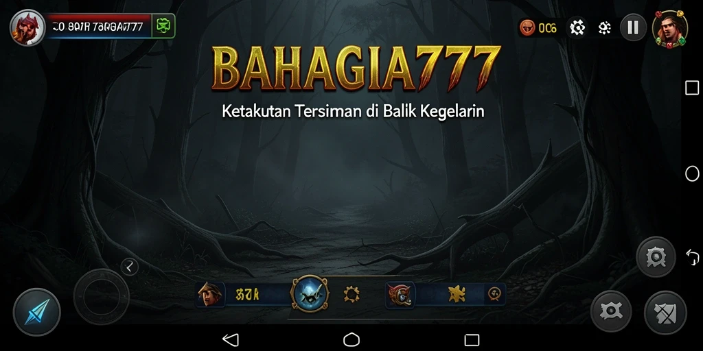 Tampilan gameplay menakutkan di BAHAGIA777 dengan suasana Horror yang kental.