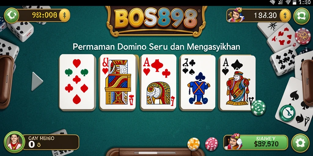 Gameplay menarik dengan pengalaman domino yang seru dan interaktif.