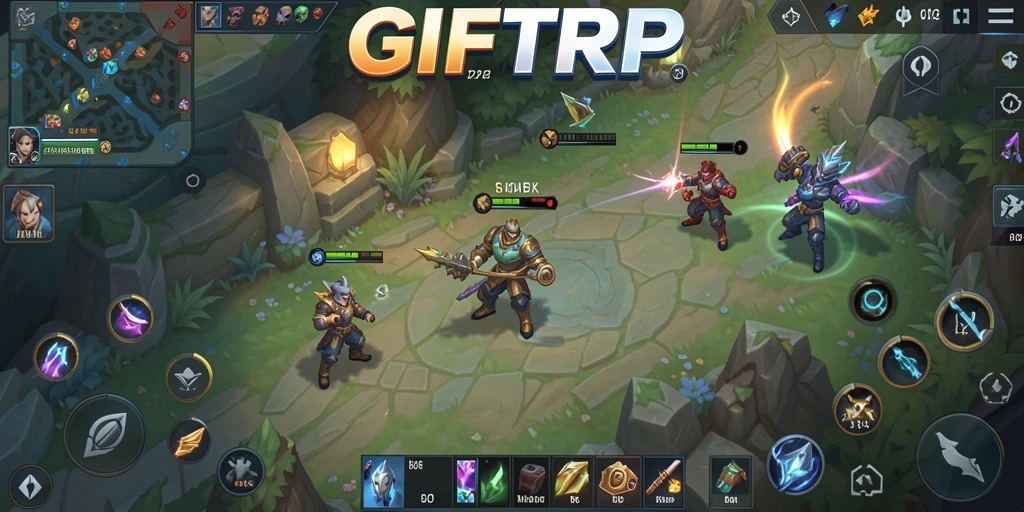 Tampilan gameplay mendebarkan dalam arena MOBA yang penuh aksi.