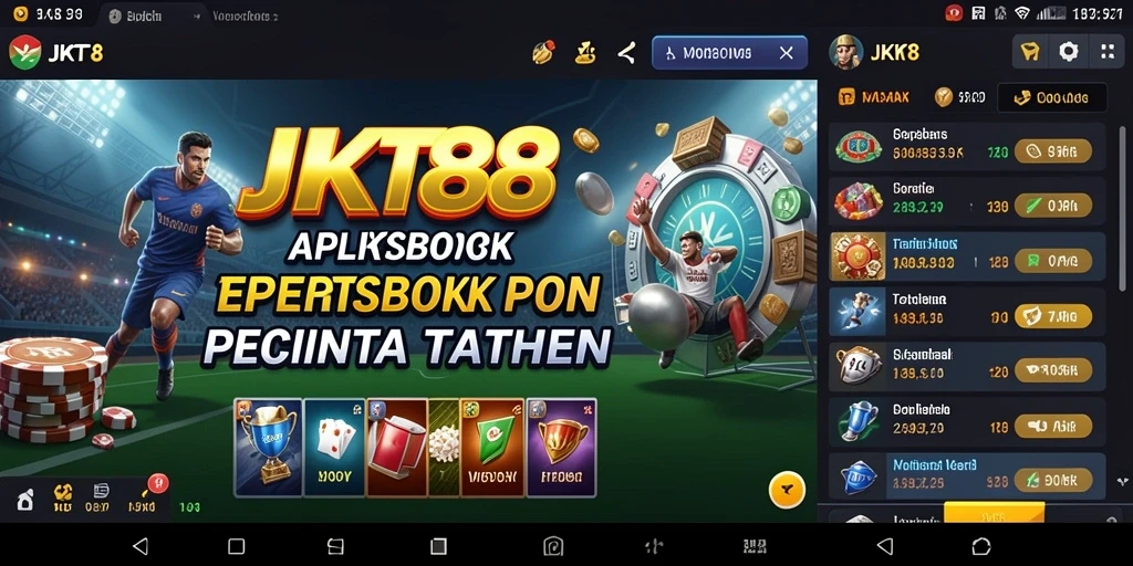 Tampilan gameplay menarik dari aplikasi Sportsbook JKT8.