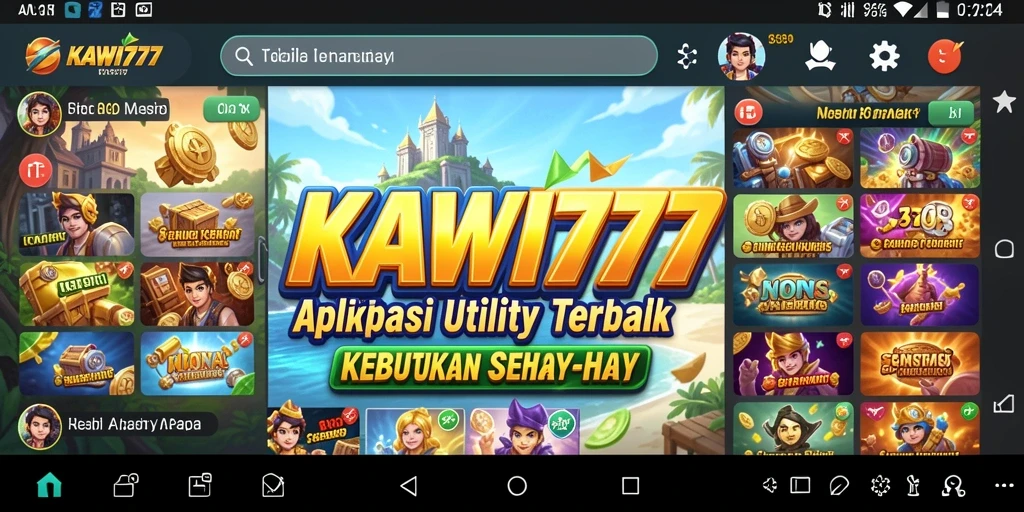 Screenshot utama KAWI777 menampilkan antarmuka yang user-friendly dan fitur-fitur fungsional.